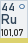Ruthenium (Symbol: Ru, Ordnungszahl: 44)