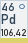 Palladium (Symbol: Pd, Ordnungszahl: 46)