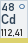 Cadmium (Symbol: Cd, Ordnungszahl: 48)