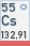 Caesium (Symbol: Cs, Ordnungszahl: 55)