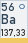 Barium (Symbol: Ba, Ordnungszahl: 56)