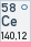 Cer (Symbol: Ce, Ordnungszahl: 58)