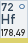 Hafnium (Symbol: Hf, Ordnungszahl: 72)