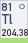 Thallium (Symbol: Tl, Ordnungszahl: 81)