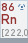 Radon (Symbol: Rn, Ordnungszahl: 86)