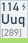 Ununquadium (Symbol: Uuq, Ordnungszahl: 114)